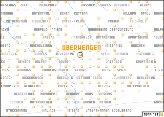 map of Oberwengen