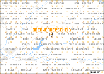 map of Oberwennerscheid