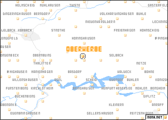 map of Ober-Werbe