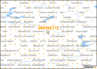 map of Oberwette