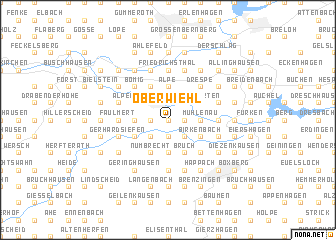 map of Oberwiehl