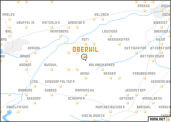 map of Oberwil