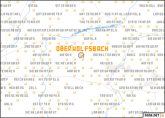 map of Oberwolfsbach