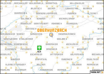 map of Oberwürzbach