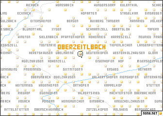 map of Oberzeitlbach