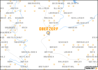 map of Oberzerf