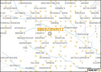 map of Oberzirknitz