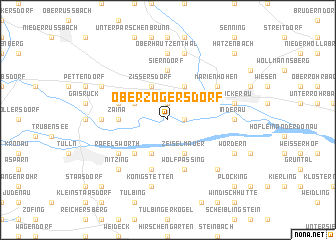 map of Oberzögersdorf