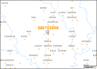 map of Obetegana