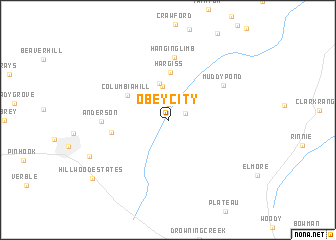 map of Obey City