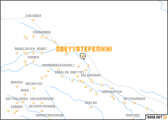 map of ‘Obeyyāt-e Fenīkhī