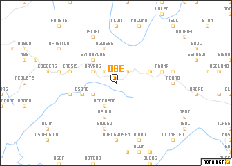 map of Obe