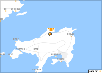 map of Ōbe