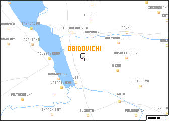 map of Obidovichi