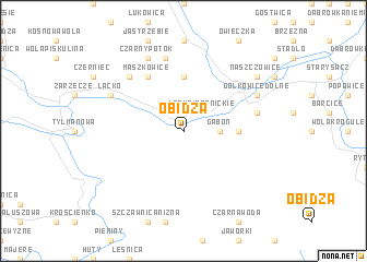 map of Obidza