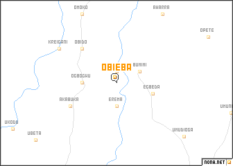 map of Obieba
