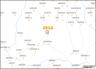 map of Obiga