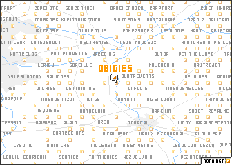 map of Obigies