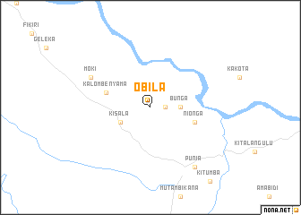 map of Obila