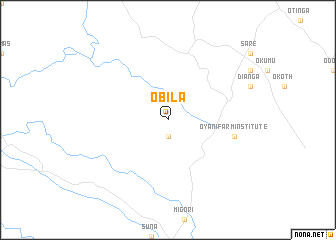 map of Obila