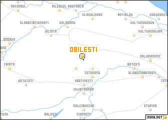 map of Obileşti