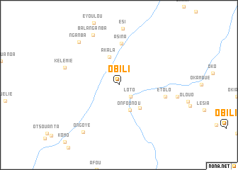 map of Obili