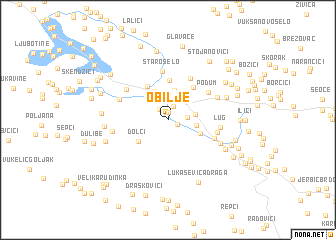 map of Obilje