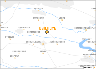 map of Obilʼnoye
