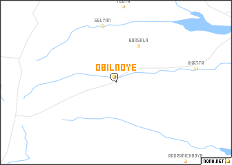map of Obil\