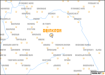 map of Obinkrom