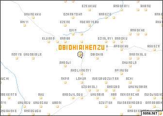 map of Obiohia Ihenzu