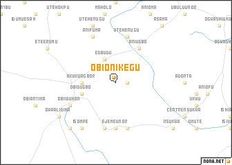 map of Obi Onikegu