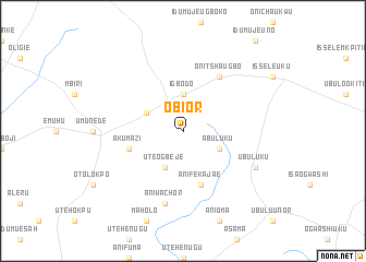 map of Obior