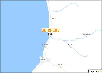 map of Obirachō