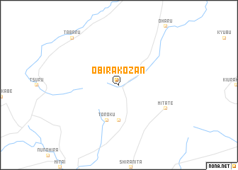 map of Obirakōzan