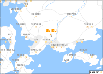 map of Ōbiro