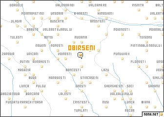 map of Obîrşeni