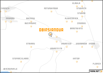 map of Obîrşia Nouă