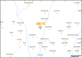 map of Obite