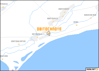 map of Obitochnoye