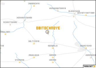 map of Obitochnoye