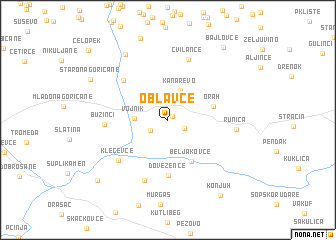 map of Oblavce