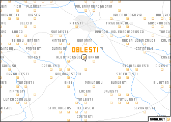 map of Obleşti
