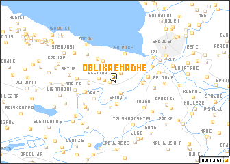 map of Oblika e Madhe