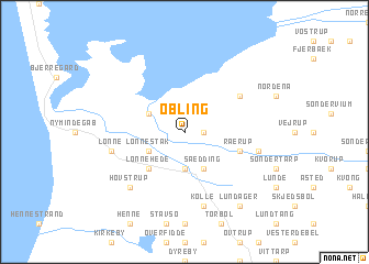 map of Obling