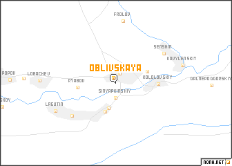 map of Oblivskaya