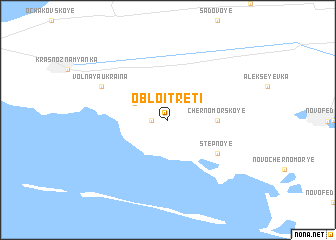 map of Obloi Tretʼi