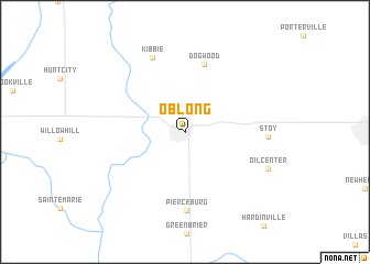 map of Oblong