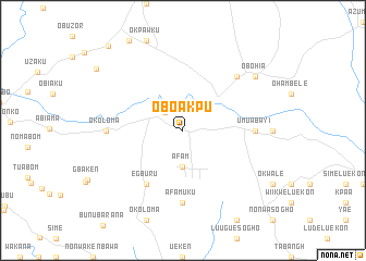 map of Oboakpu