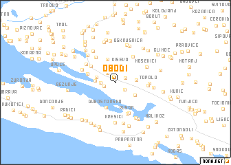 map of Obodi